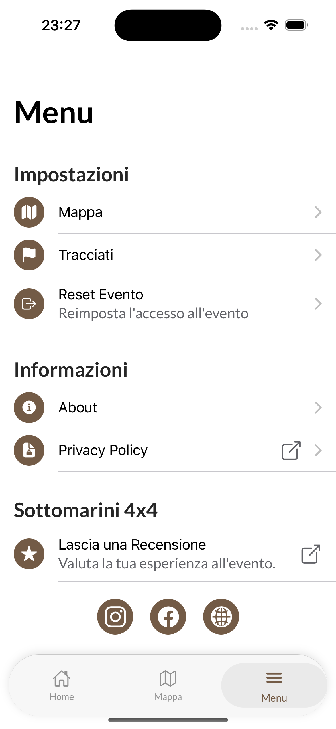 Impostazioni dell'app