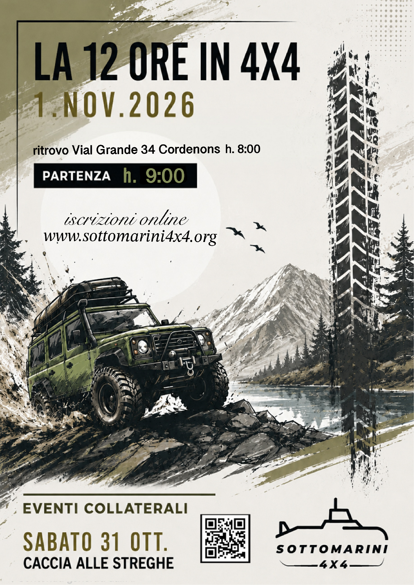 Locandina La 12 Ore in 4x4 2026